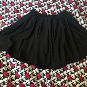 Black goth mini skirt